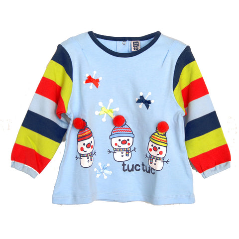 TSHIRT - TUC TUC - Sesso: Bambina - Colore: Azzurro - Stagione: Autunno-Inverno