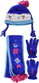 SET POLAR+YETI & C GIRL'S MITTENS