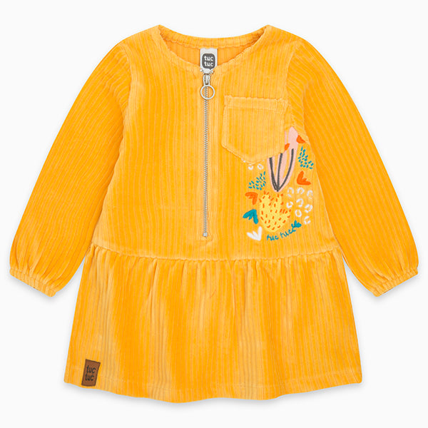 
  Velvet dress from the Tuc Tuc children's clothing line, ribbed, with pocket
  on one side and ...