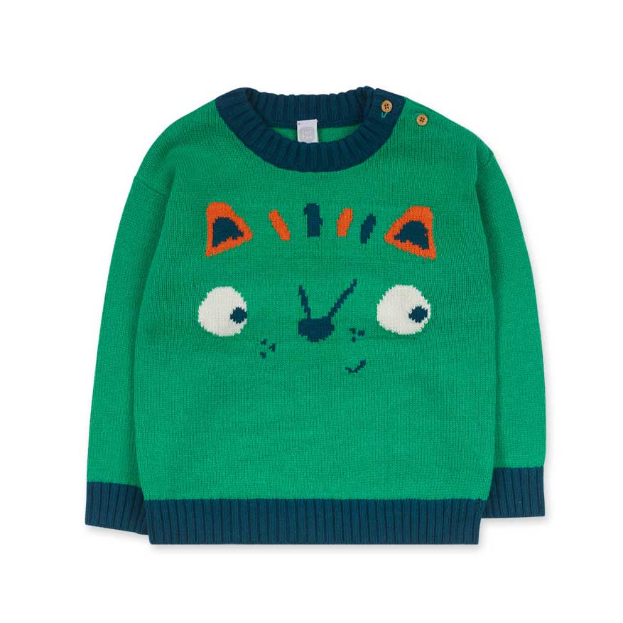 
Sweater from the Tuc Tuc children's clothing line, with bright colors and an animal design on th...