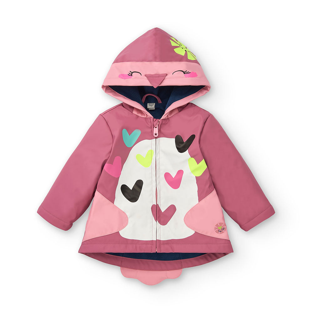 Waxed jacket from the Tuc Tuc Girls' Clothing Line, with fleece lining and hood. 
Composition: PO...