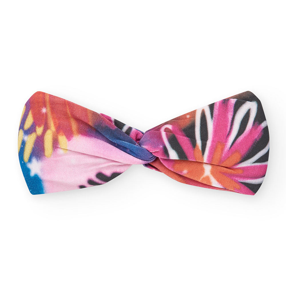 Headband from the Tuc Tuc Girls' Clothing Line, featuring a multicolor pattern and a knot in the ...