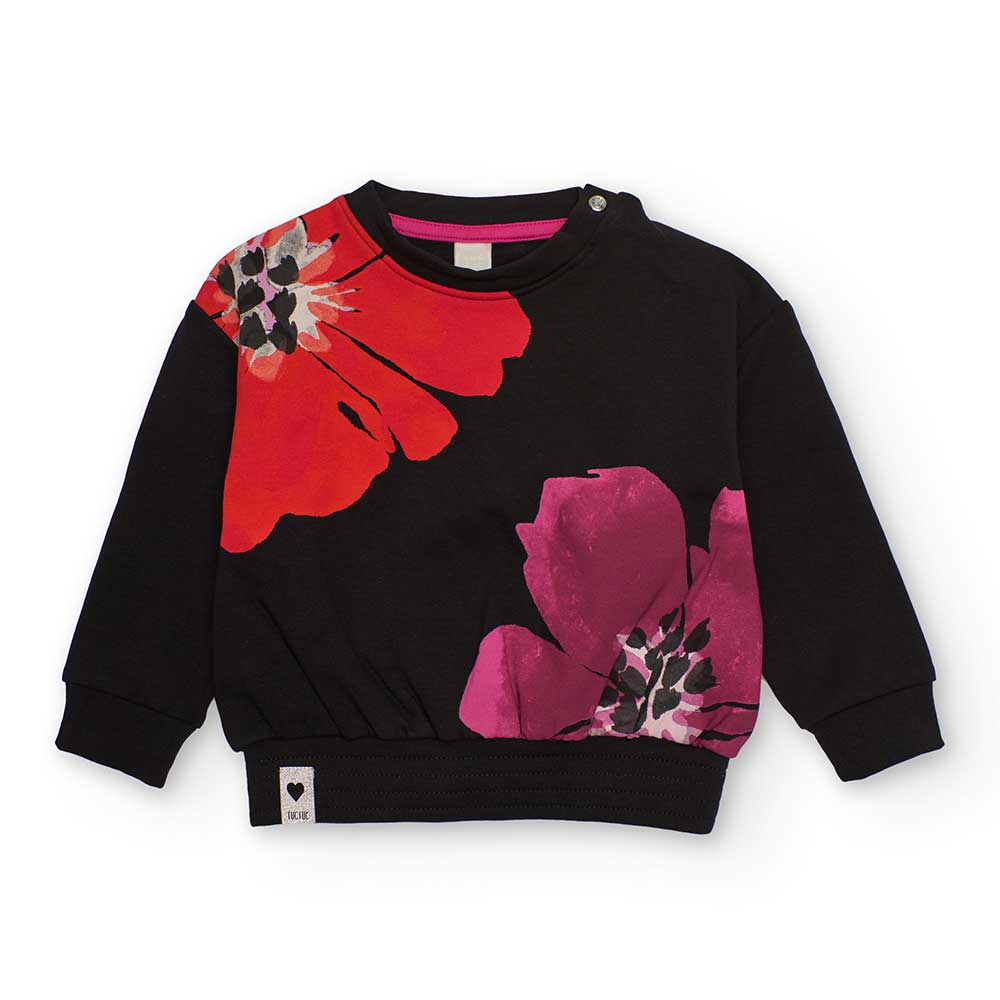 Sweatshirt from the Tuc Tuc Girls' Clothing Line, with a brightly colored print on the front.
Com...