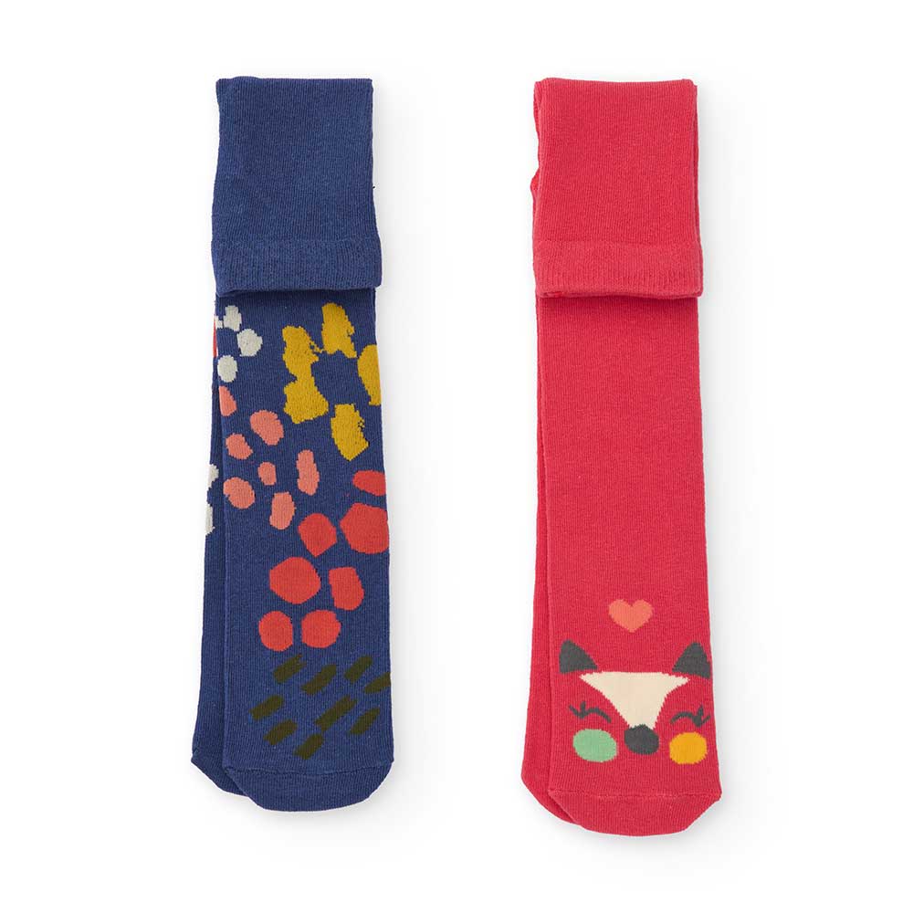 Set of two socks from the Tuc Tuc Girls' Clothing Line, with a pattern of colorful flowers.
Compo...