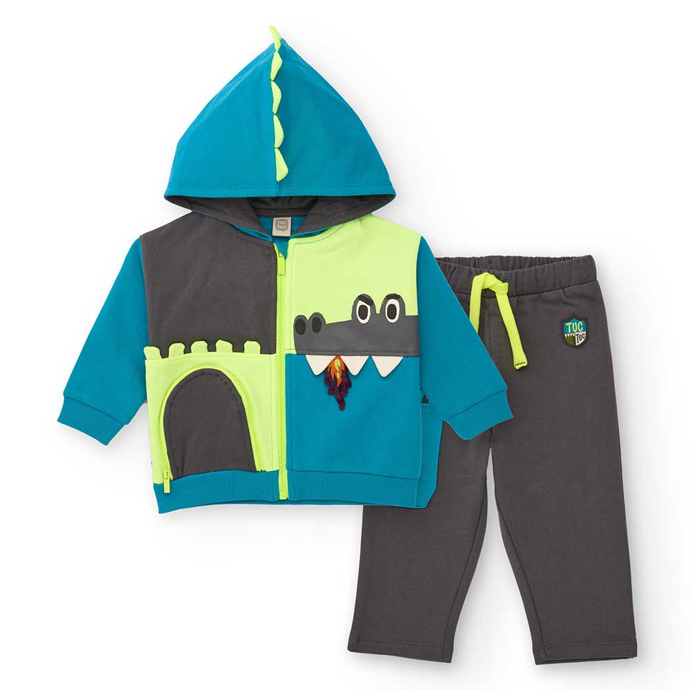 Tuc Tuc Children's Clothing Line Suit, with multicolored sweatshirt with hood and zip closure.
Co...