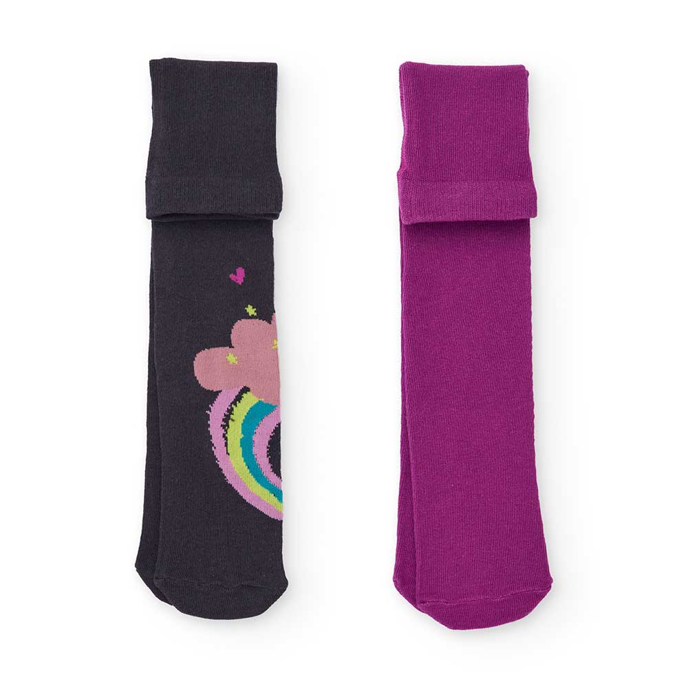 Package with two pairs of tights from the Tuc Tuc Girls' Clothing Line, featuring unicorn designs...