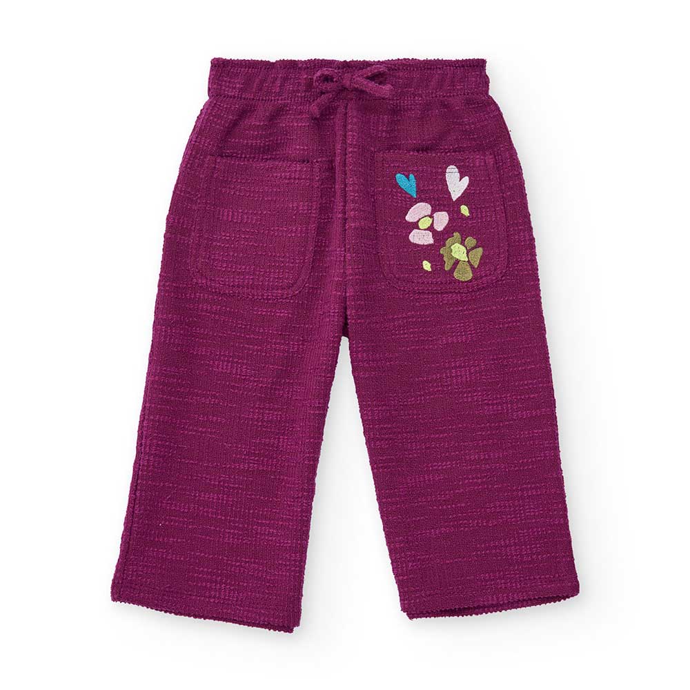 Pants from the Tuc Tuc Girls' Clothing Line, made of soft fabric, with a loose fit and elastic wa...