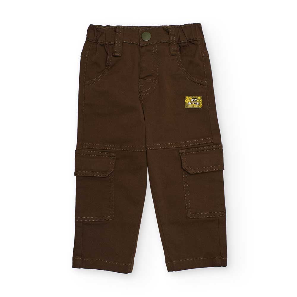 Pants from the Children's Clothing Line Tuc Tuc, made of cotton canvas, cargo model, with side po...