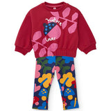 FELPA GIROCOLLO STAMPATA E LEGGINGS
