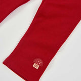 LEGGINGS FELPA ROSSO