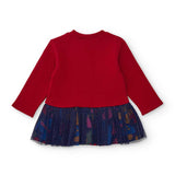 VESTITO MAGLIA CON TULLE