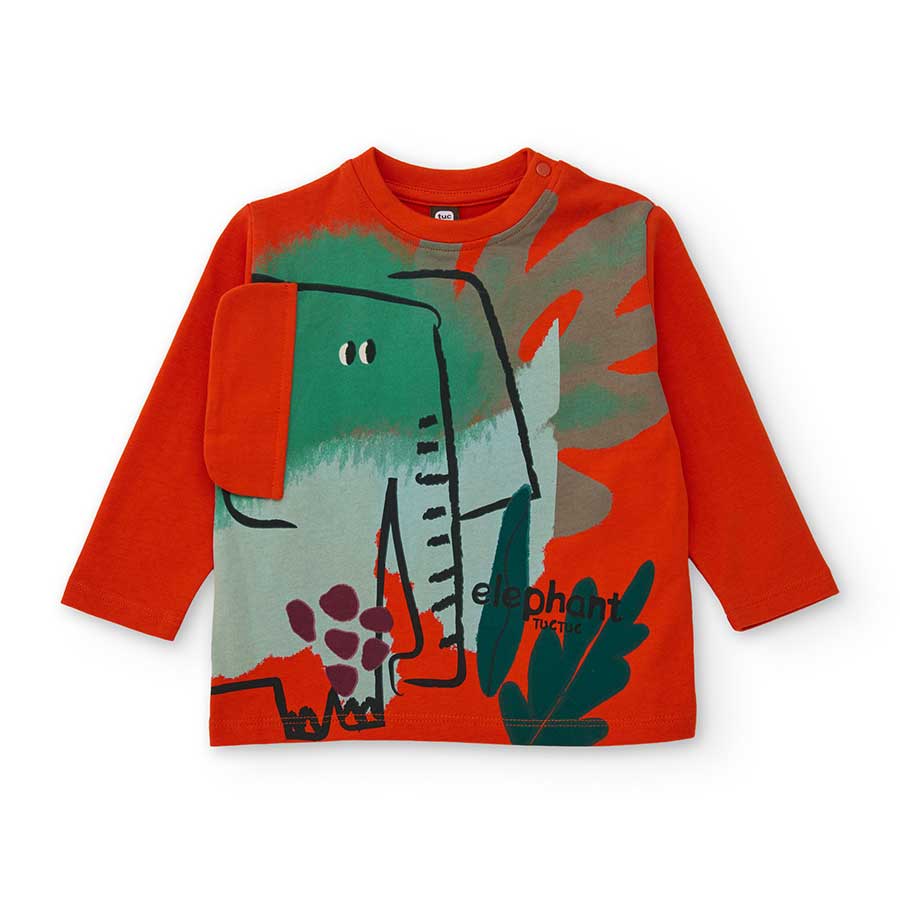 Questa maglia a manica lunga unisce comodità e stile per i più piccoli, perfetta per le giornate ...