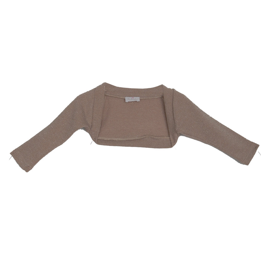 
  Heart warmer from the girls' clothing line Ambarabà, solid-coloured with gold threads
  in the...