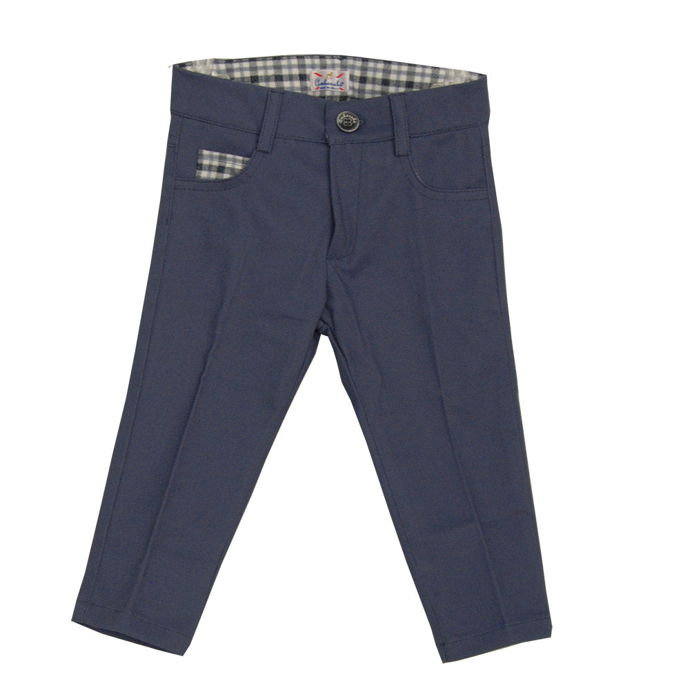 
  Trousers from the children's clothing line Ambarabà. Five-pocket matching model
  joined. Pock...