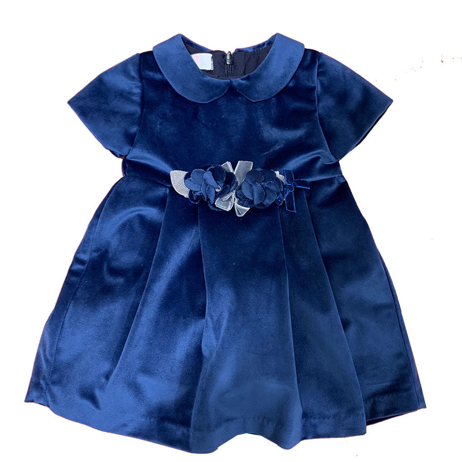 Dress from the Ambarabà Girls' Clothing line, with short sleeves and zip on the back.
With applic...
