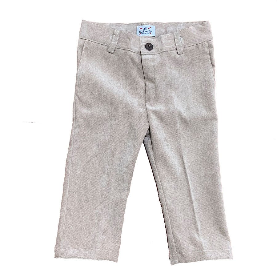 
  Trousers of the children's clothing line Ambarabà, in velvet with small pockets on the
  front...