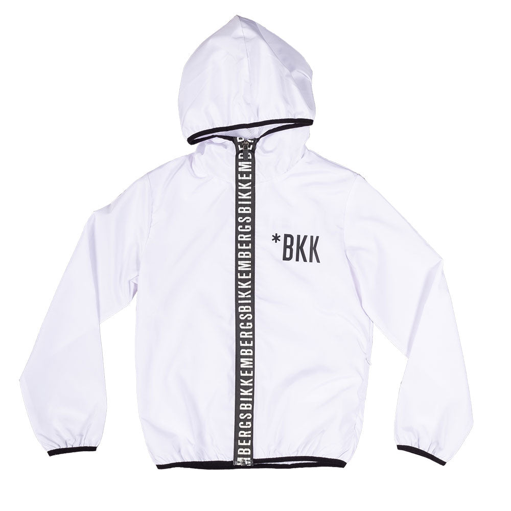 
Jacket from the Bikkembergs children's line, windproof, with zip closure and hood. Mesh inside a...