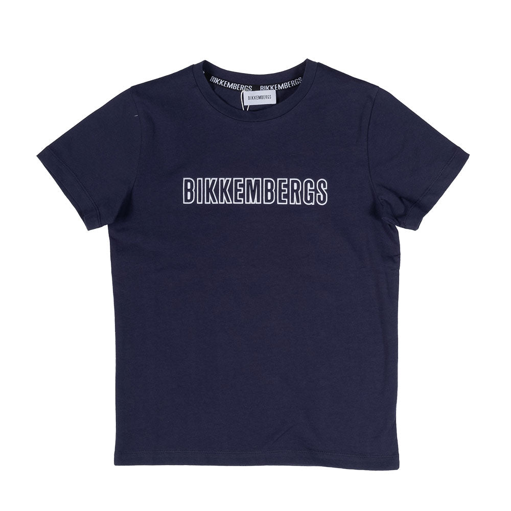 
Short-sleeved T-shirt from the Bikkembergs children's clothing line, with embossed rubberized wr...
