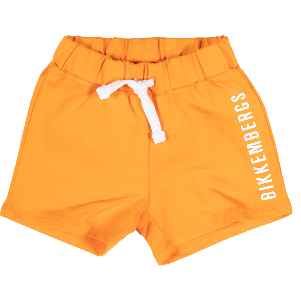 
Soft shorts from the Bikkembergs children's clothing line, with elastic and drawstring at the wa...