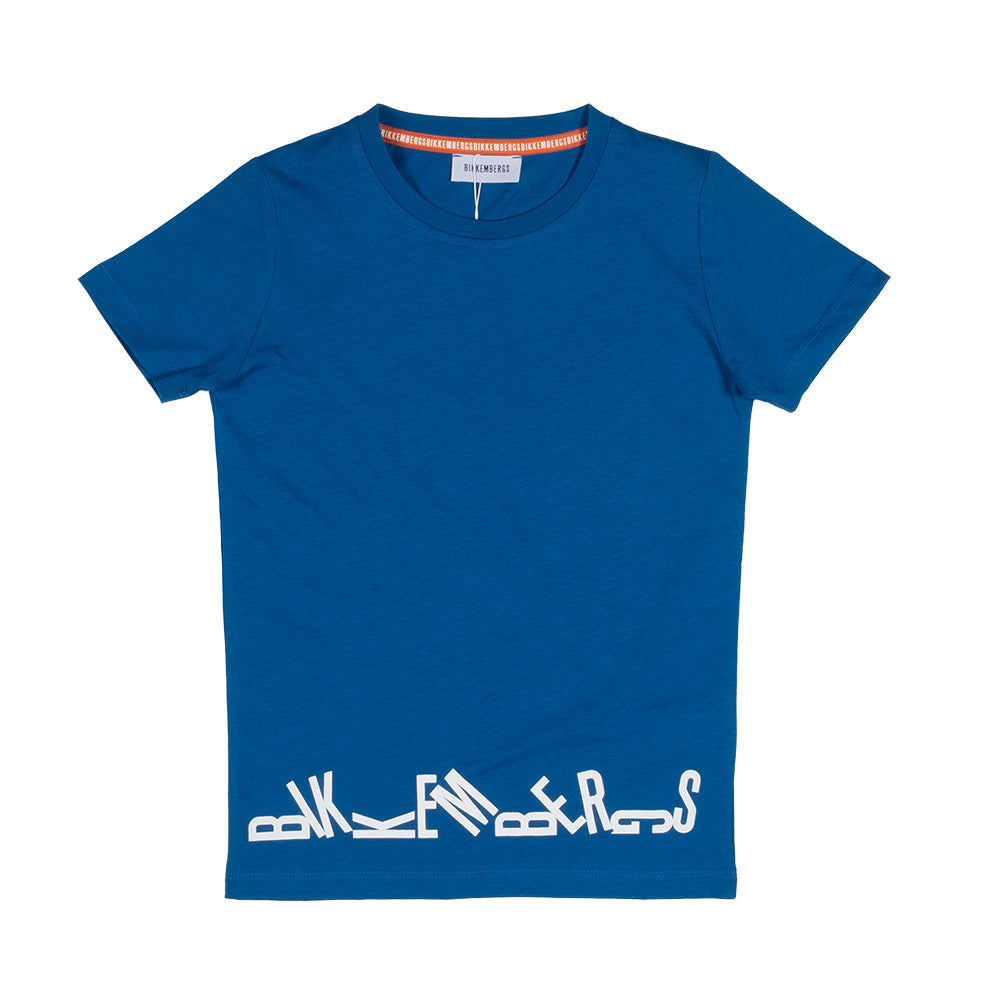 T-shirt from the Bikkembergs children's clothing line, loose-fitting model in solid color with co...