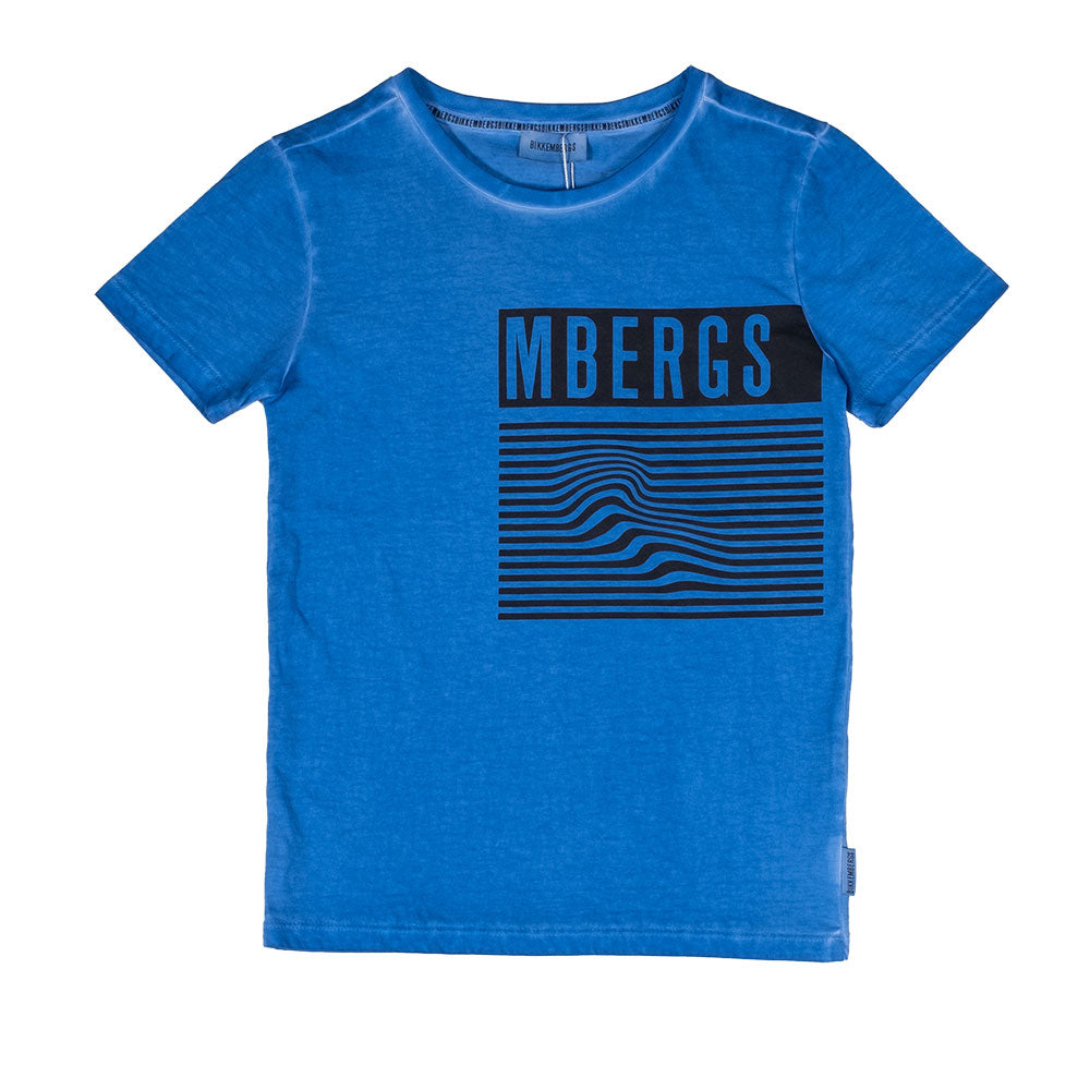 

T-shirt from the Bikkembergs children's clothing line, short sleeve with logo printed on the fr...