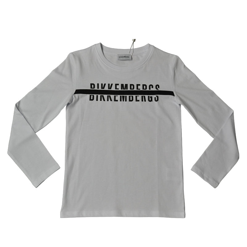 T-shirt from the Bikkembergs children's clothing line, with logo on the front and grosgrain ribbo...
