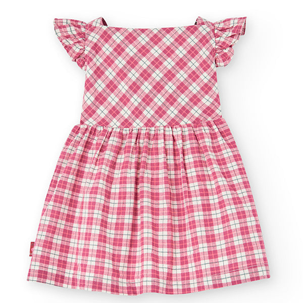 Dress from the Boboli Children's Clothing Line, checked pattern and crossed straps on the back.

...