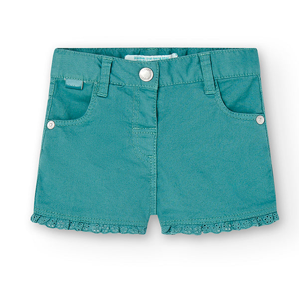 
Shorts of the Clothing Line Bambina Boboli, with lace on the bottom and adjustable fit in life.
...