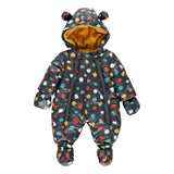Baby jumpsuit in technical fabric for babies