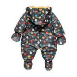 Baby jumpsuit in technical fabric for babies