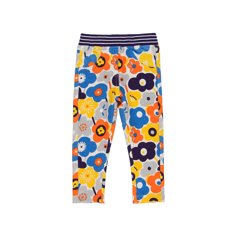 Leggings from the Boboli Girls' Clothing Line, in fleece with colorful flower pattern.

Compositi...
