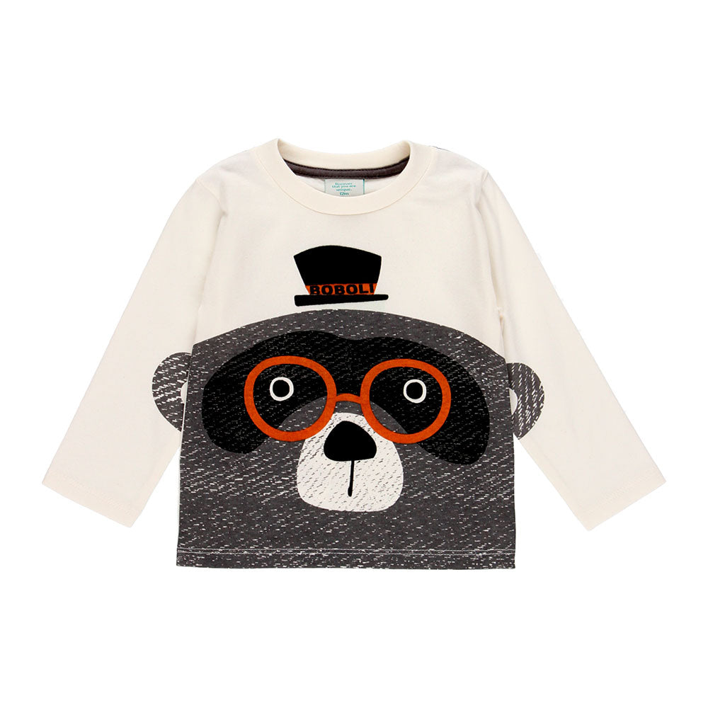 
Long-sleeved T-shirt from the Boboli Children's Clothing Line, with contrasting color print, and...