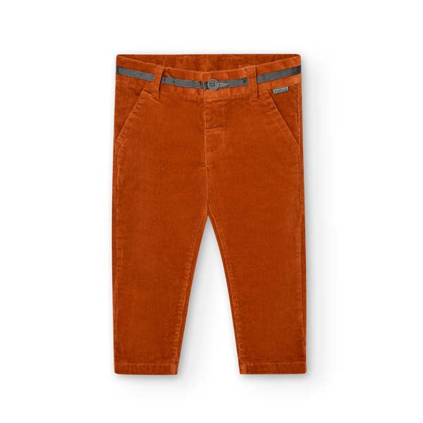 
Striped velvet trousers from the Boboli children's clothing line, with gros grein finishes in co...