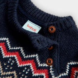 Jacquard knitted sweater for boys