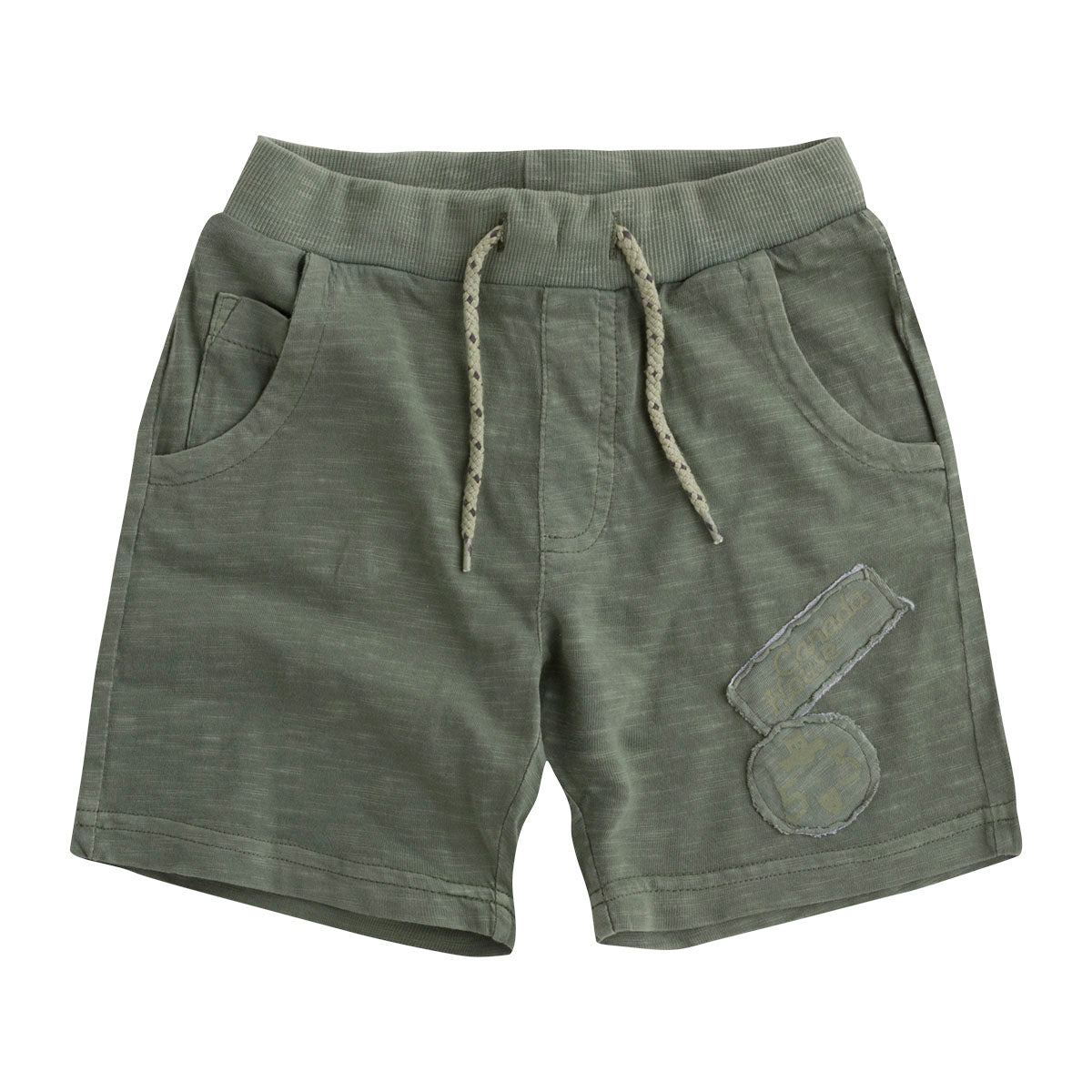 
  Soft fabric Bermuda shorts from the Canada House children's clothing line, with elastic
  and ...