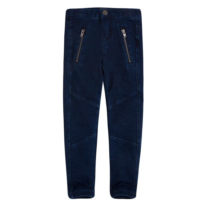 
  Denim Jeggins from the Canada House Girls' Clothing line with adjustable size
  at the waist a...