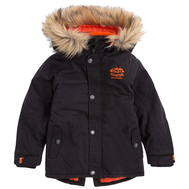 
  Padded jacket from the Hooded Canada House Children's Clothing line
  and large pockets on the...