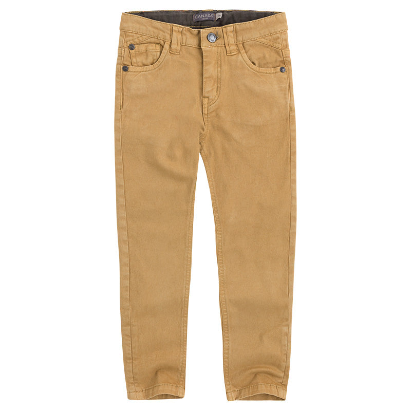 
  Denim-type trousers from the Canada House Plain Cotton Children's Clothing line
  with adjusta...