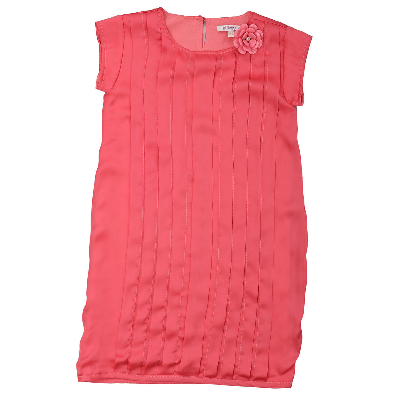 
  Sleeveless dress of the girls' clothing line Fracomina Mini, with on the front
  folds and bac...