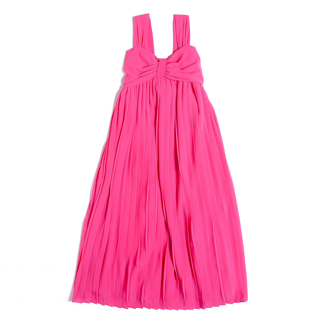 
Elegant dress from the Fracomina girl's clothing line, with bow on the front and pleating on the...