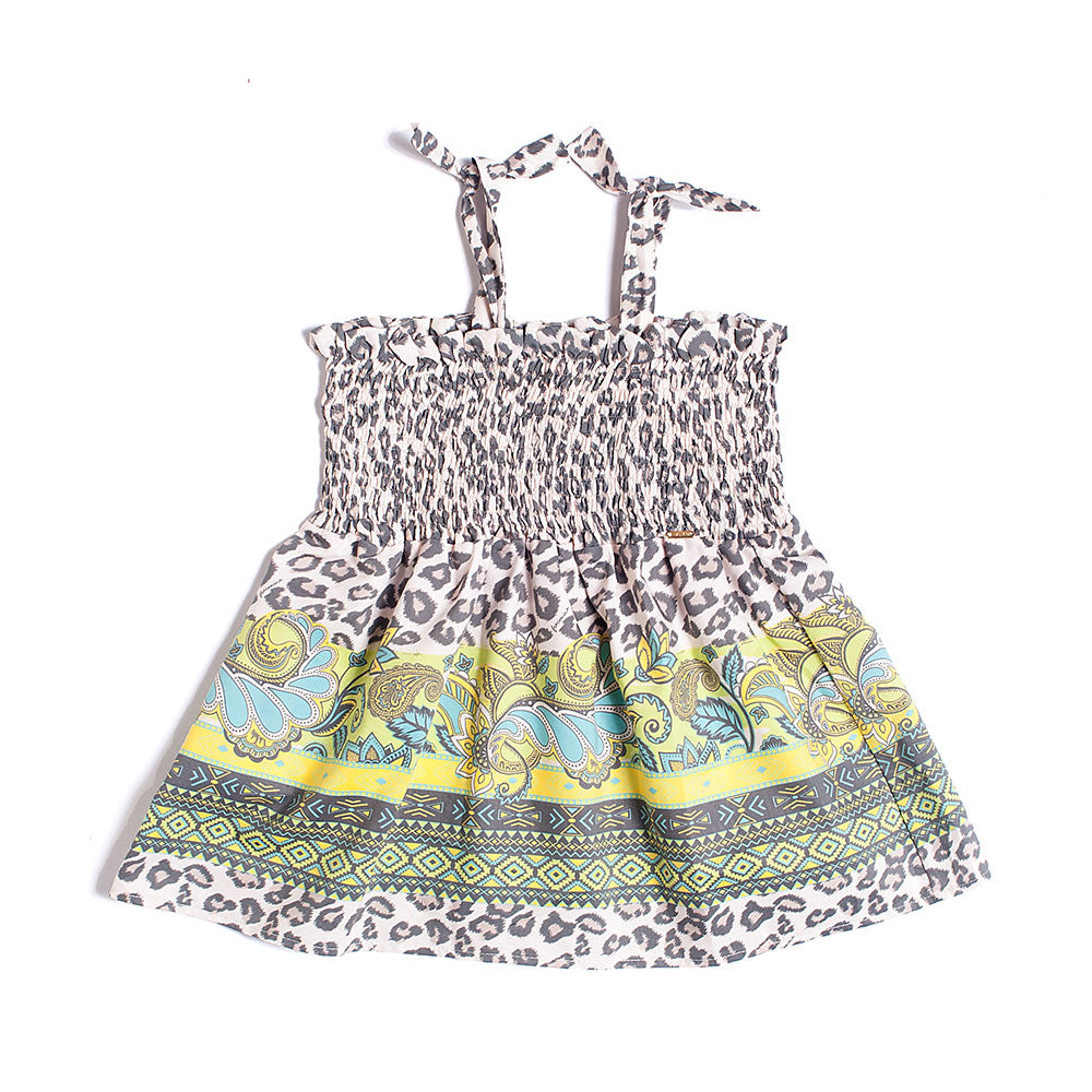 
Top of the Fracomina Girl's Clothing Line, with animalier pattern, elasticated upper part, and a...