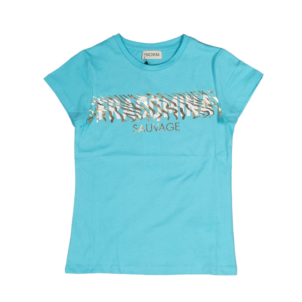 
T-shirt from the Clothing Line Bambina Fracomina, with gold print on the front.

Composition: 10...