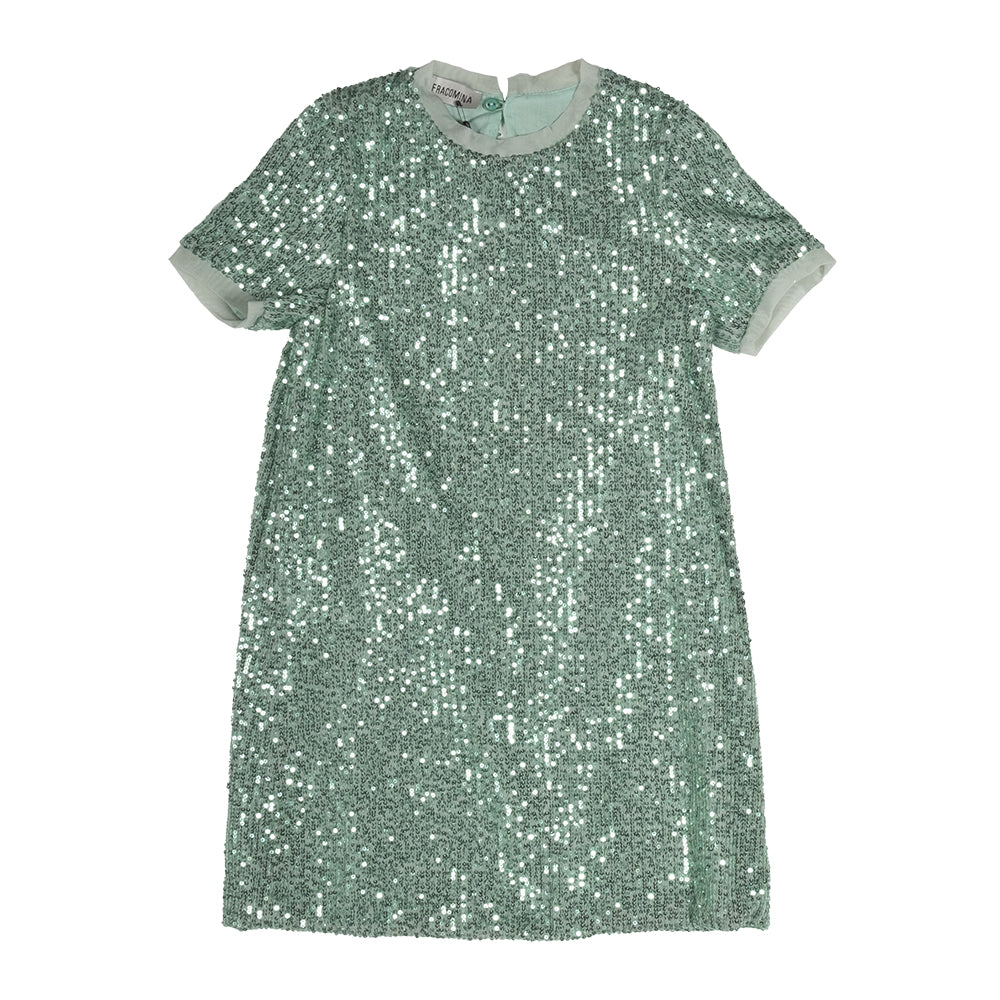 Elegant dress of the Line Clothing Girls Fracomina, model tube with all-over sequins.
Composition...