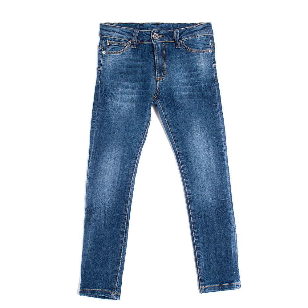 
  Denim trousers from the Fracomina girl's clothing line, regular model with
  adjustable waist ...