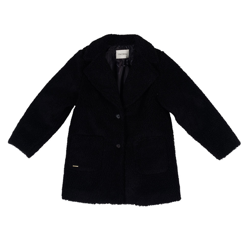 
Coat from the Fracomina Children's Clothing line, with jacket collar and two buttons.

Tasconi s...