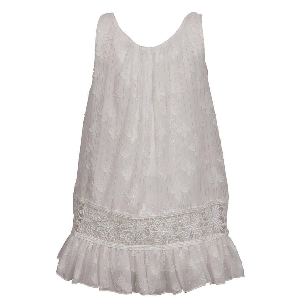 
  Elegant dress from the M&B Fashion Childrenswear Line, with straight cut
  and zip on the back...
