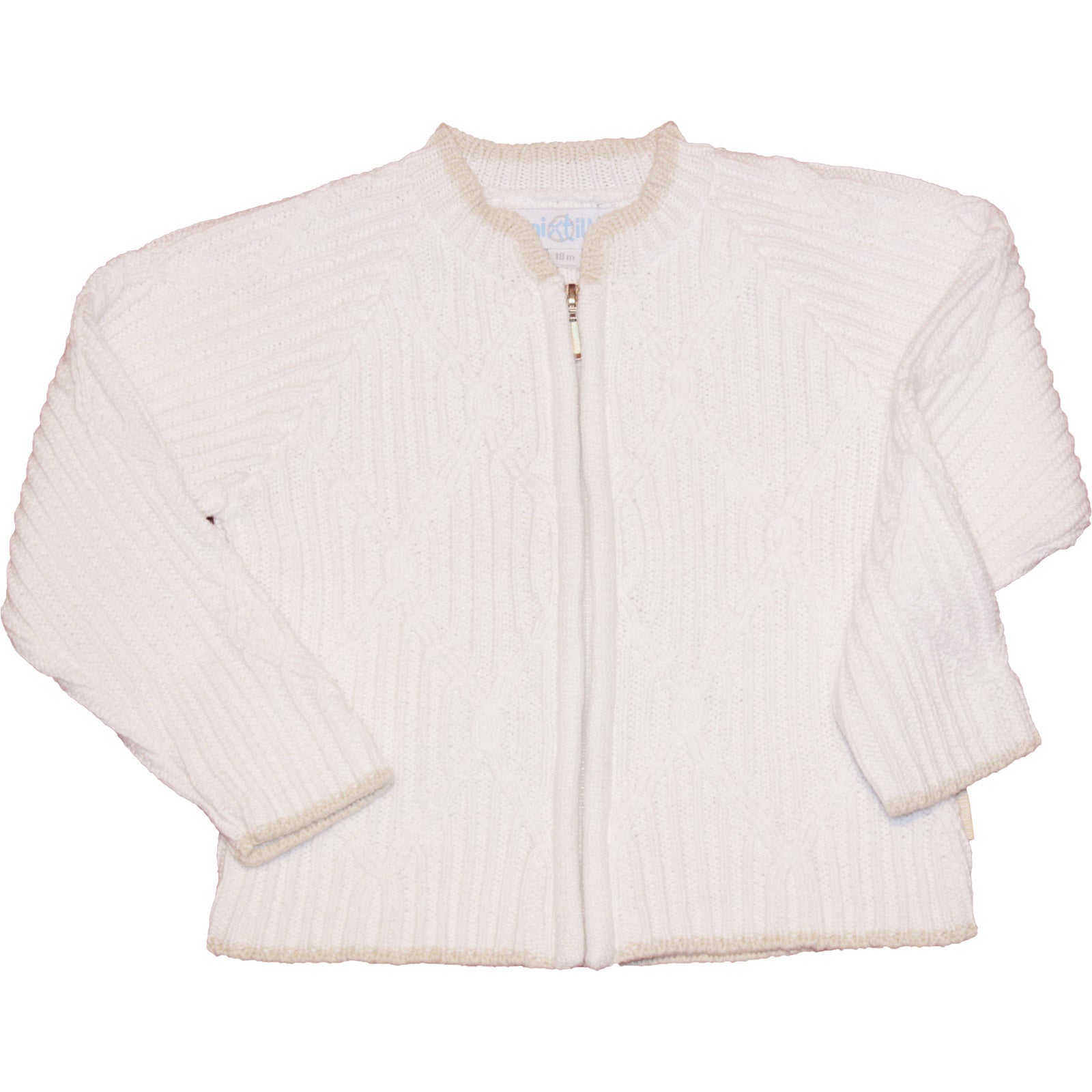 
  Cardigan in tricot from the Blueberry children's clothing line, with zip closure,
  ribbing an...