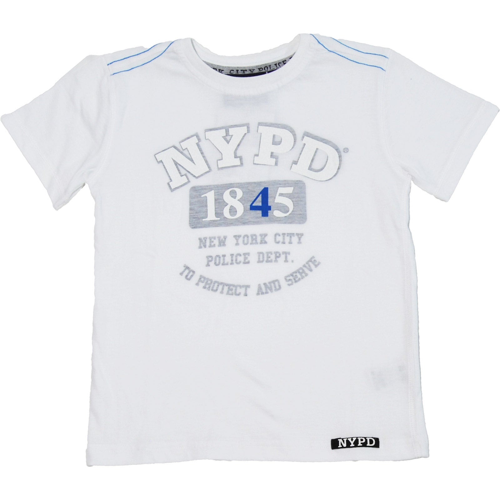 
  Short-sleeved T-shirt from the children's clothing line Mirtillo with print on the front, colo...