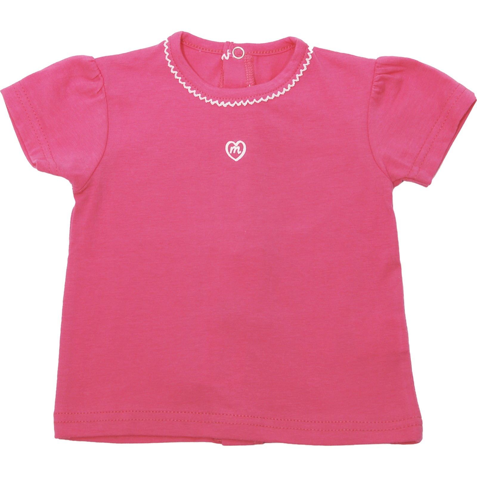 
  Short-sleeved cotton jersey t-shirt from the girls' clothing line Mirtillo.
  Buttoning on the...