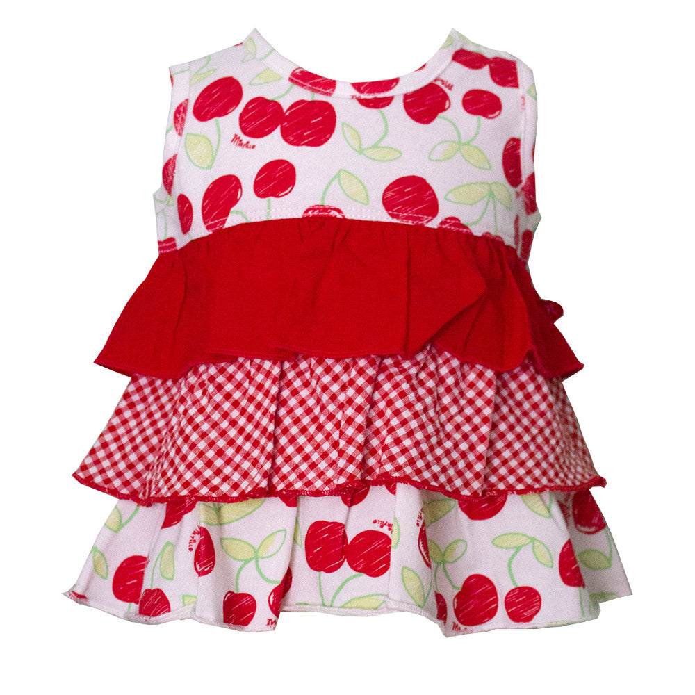 
  Top of the girl's clothing line Mirtillo in jersey, flounced with different patterns.


   


...